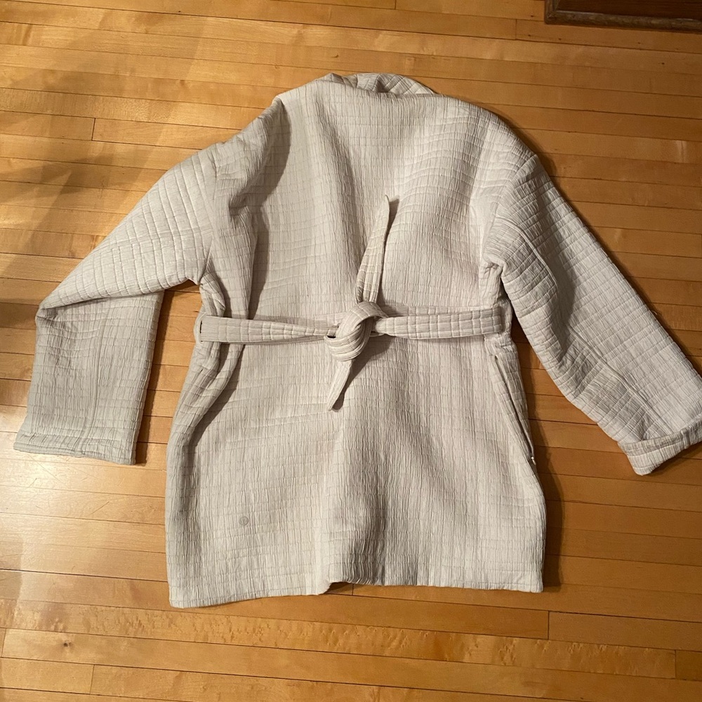 Lulu Lemon Serene travel wrap jacket.